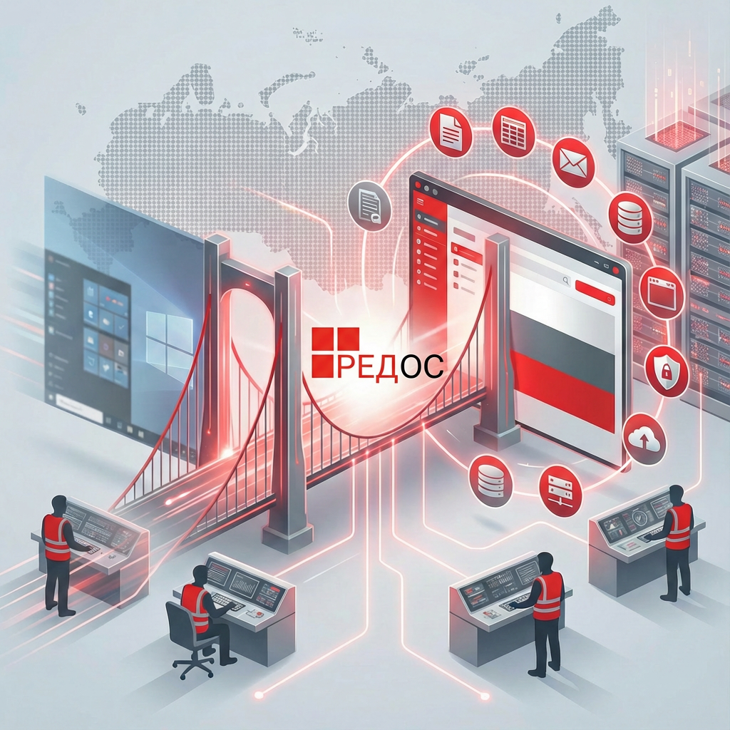 Внедрение РЕД ОС под ключ: российская операционная система для бизнеса и госсектора